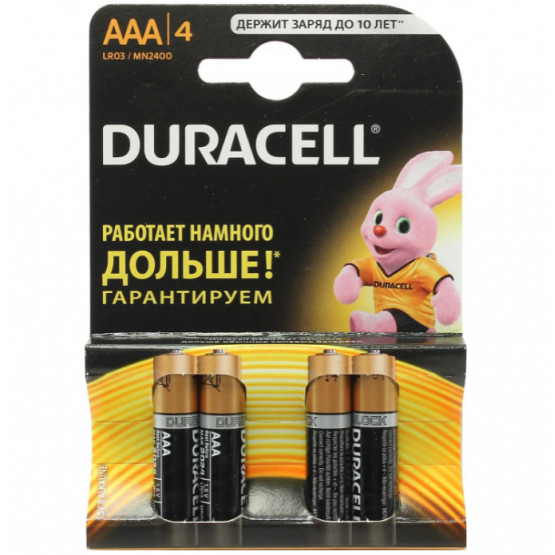 Батарейка мизинчиковые Duracell