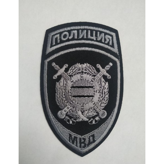 Шеврон ФЛАГ без липучки черный