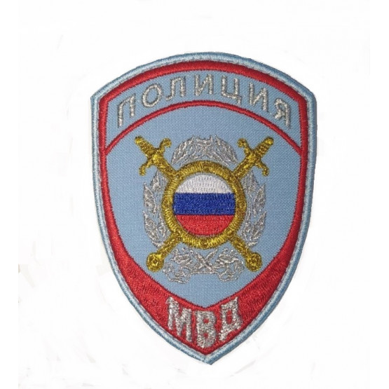 Шеврон ФЛАГ новый с липучкой голубой